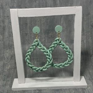 Handmade Braided Clay Earrings